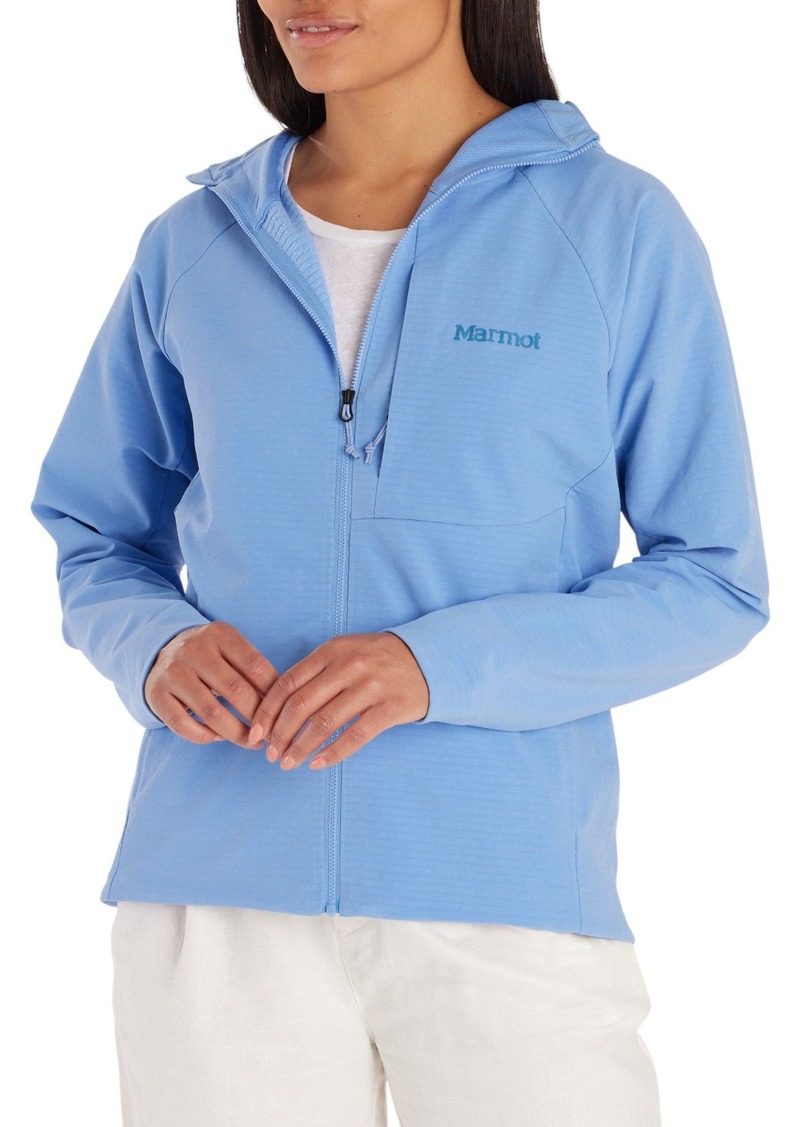 Marmot Women's Pinnacle DriClime Hoodie, Small, Blue