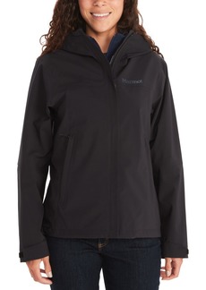 Marmot Women's PreCip Hooded Waterproof Jacket - Black