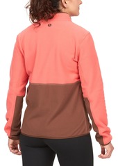 Marmot Women's Rocklin Colorblocked Fleece Jacket - Grapefruit/Pinecone