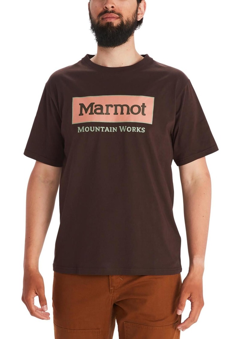 Marmot Mens Logo Cotton Graphic T-Shirt