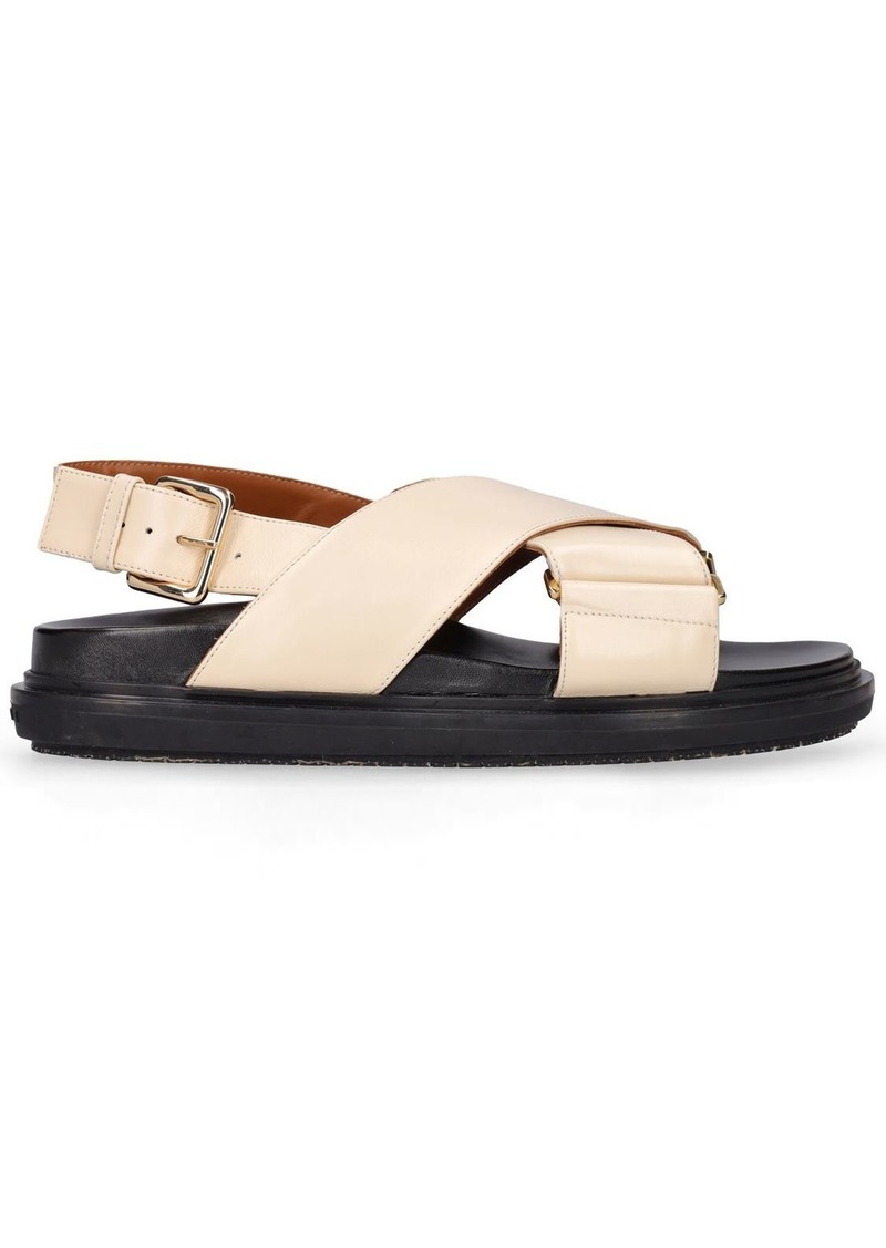 Marni 20mm Fussbett Leather Sandals