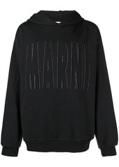 Marni appliqué logo long-sleeve hoodie