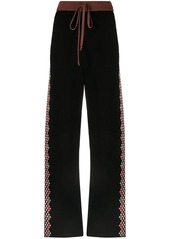 Marni argyle-inserts knitted trousers