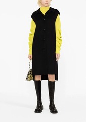 Marni asymmetric virgin wool-cashmere blend coat