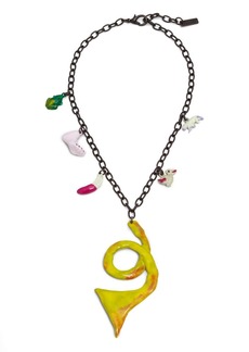 Marni bead-detailing chain-link necklace