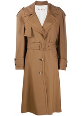 Marni belted single-breasted trench coat
