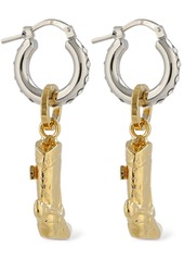 Marni Boot Crystal Drop Earrings