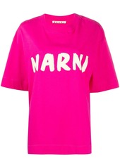 Marni brushed logo print T-shirt