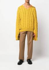 Marni cable-knit virgin wool jumper