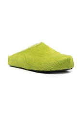 Marni Fussbet Sabot calf-hair slippers