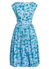 Marni Cap-Sleeve Cotton Midi-Dress