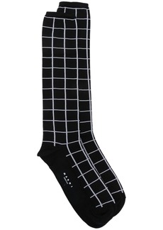 Marni intarsia-knit checked socks
