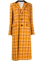 Marni check-pattern single-breasted coat