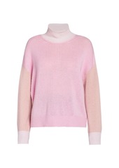 Marni Colorblock Cashmere Funnelneck Sweater