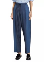 Marni Colorblocked Stripe Wool Wide-Leg Pants