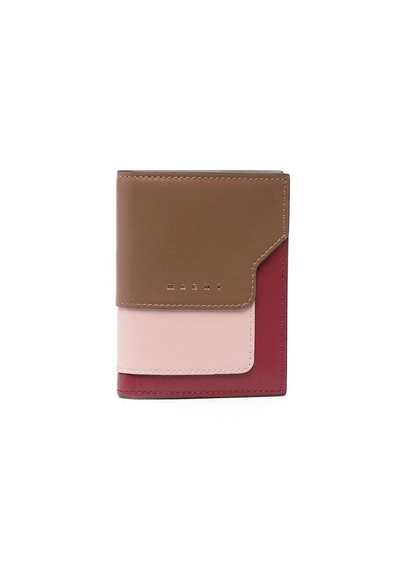 Marni colour-block bifold wallet