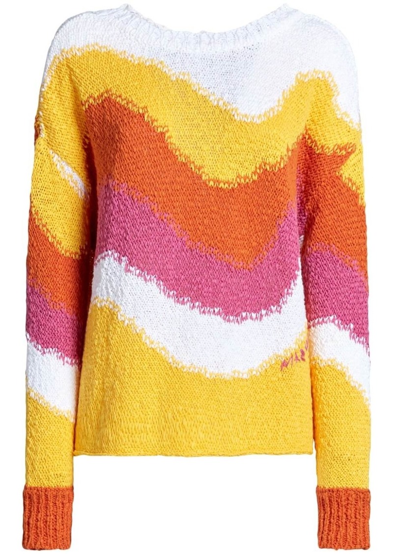 Marni colour-block knitted jumper