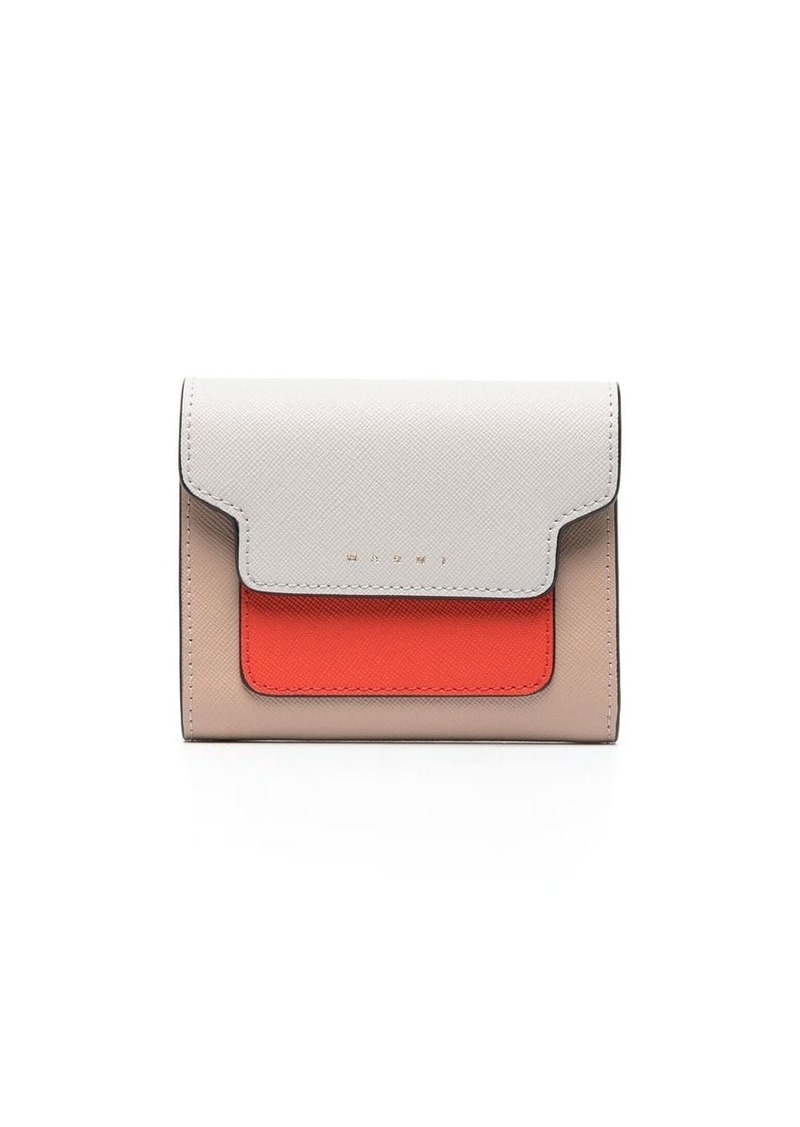 Marni colour-block leather purse