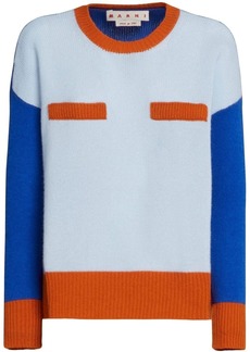 Marni colour-blocked cashmere jumper