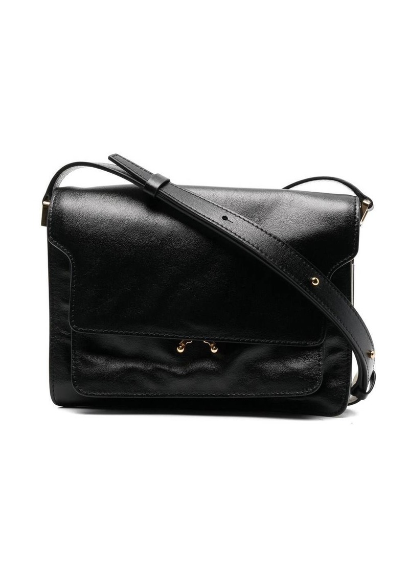 Marni Trunk leather crossbody bag