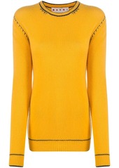 Marni contrast-stitching cashmere jumper