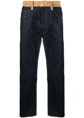Marni corduroy-panelled jeans