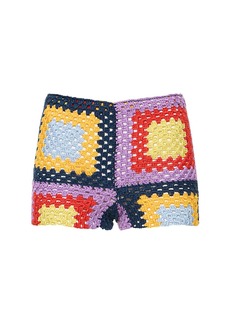 Marni Cotton Crochet Mini Shorts