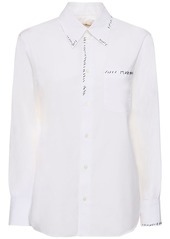 Marni Cotton Poplin Regular Shirt W/ Stitching