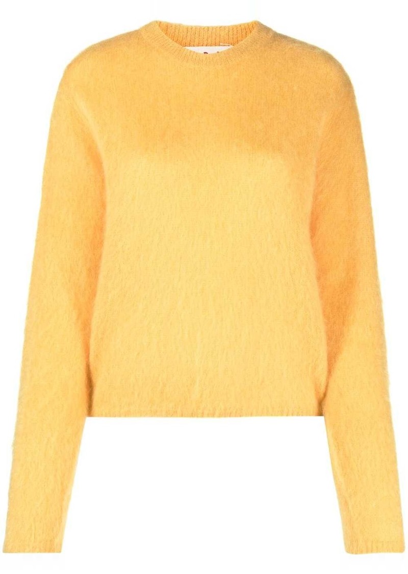 Marni crew-neck mohair-blend jumper