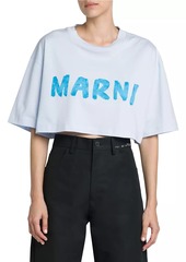 Marni Cropped Logo T-Shirt