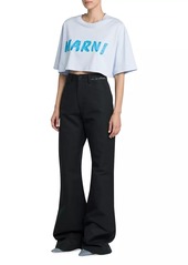 Marni Cropped Logo T-Shirt