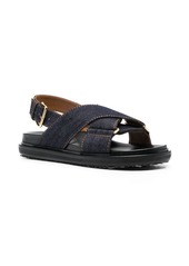 Marni criss-cross denim sandals