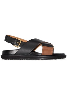 Marni Fussbet crossover-strap sandals