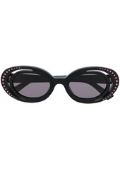 Marni crystal-embellishment oval-frame sunglasses