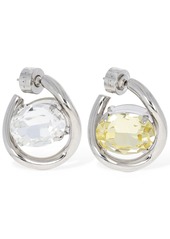 Marni Crystal Stone Hoop Earrings