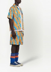 Marni daisy-print patch-pocket shirt