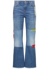 Marni Denim Flared Jeans W/ Patches
