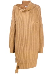 Marni distressed knitted long jumper
