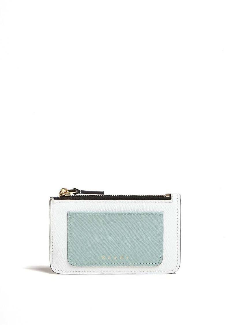 Marni logo-embossed leather wallet