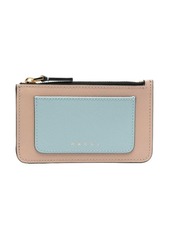 Marni leather colour-block cardholder