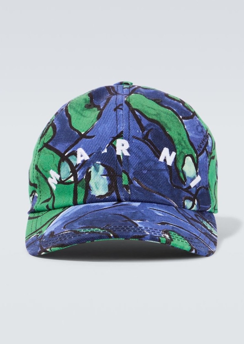 Marni Embroidered cotton baseball cap