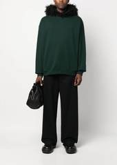 Marni faux-fur cotton sweatshirt