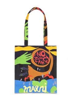 Marni Flat Printed Tote Bag