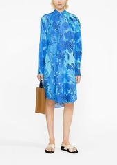 Marni floral pattern shirt dress