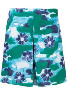 Marni floral-print mini skirt