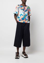 Marni floral-print short-sleeve blouse