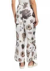 Marni Floral Silk Loose-Fit Pants