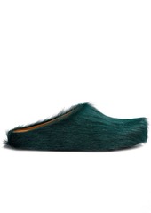 Marni Fussbett Sabot calf-hair slippers