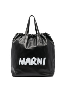 Marni Gusset logo-print backpack
