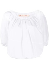Marni half-sleeve cropped blouse